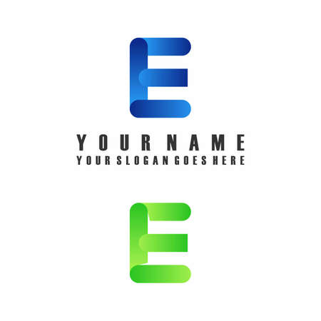 Simple and unique Letter or word E attractive font image graphic icon logo design abstract concept vector stock. Can be used as a symbol related to initial or monogramのイラスト素材