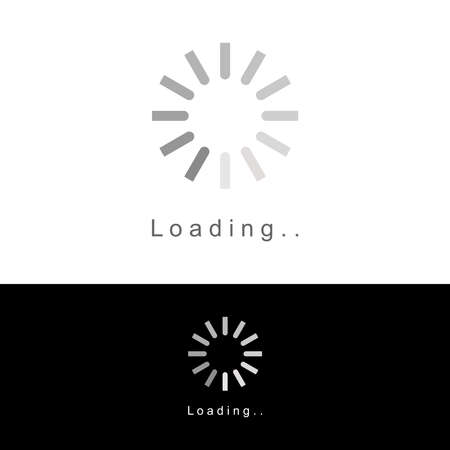 simple and unique loading process icon image graphic icon logo design abstract concept vector stock. Can be used as a symbol related to computer or techのイラスト素材