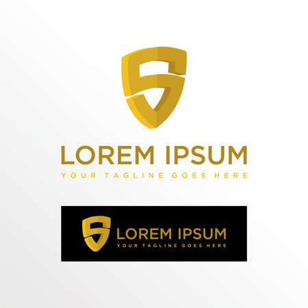 simple and unique letter or word S 3D font in shield or guard image graphic icon logo design abstract concept vector stock. Can be used as a symbol associated with initial or monogramのイラスト素材