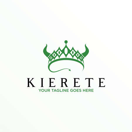 Unique Crown, Horn, and arrow tail image graphic icon logo design abstract concept vector stock. Can be used as a symbol related to grandeur or kingdomのイラスト素材