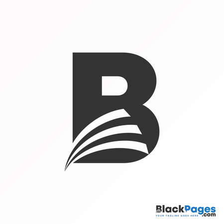 Letter or word B font with paper layers image graphic icon logo design abstract concept vector stock. Can be used as symbol associated with initial or monogramのイラスト素材