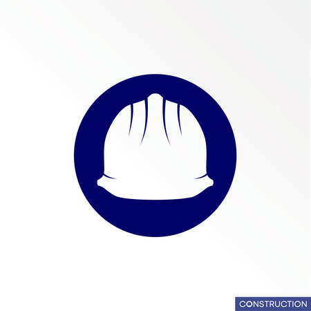 Letter or word O sans serif font with helmet on middle or center image graphic icon logo design abstract concept vector stock. Can be used as a symbol related to initial or projectのイラスト素材
