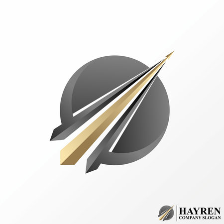 Logo design graphic concept creative abstract premium free vector stock three arrow up like graph bar chart. Related to business increase progressのイラスト素材