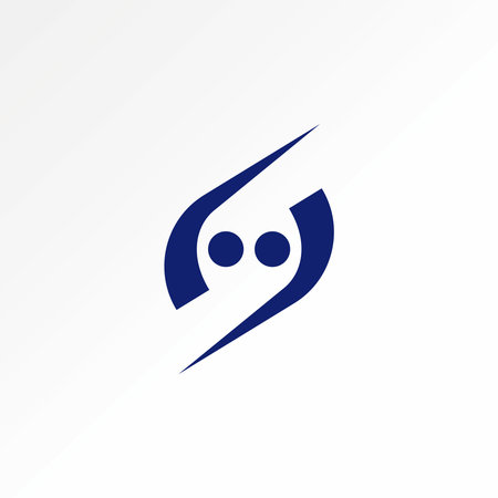 Logo design graphic concept creative abstract premium vector sign stock unique double flip hold human like letter S font Related to monogram communityのイラスト素材