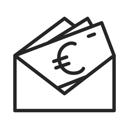 Euro envelope vector iconの写真素材