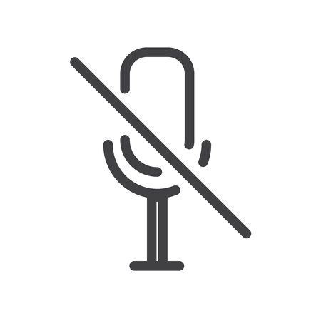 Microphone vector iconのイラスト素材