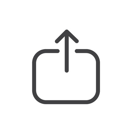 Upload vector iconのイラスト素材