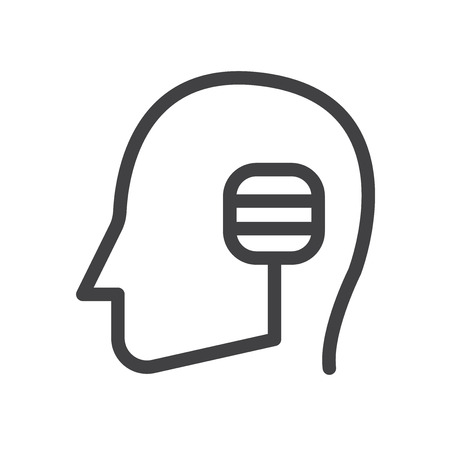 Head vector iconのイラスト素材