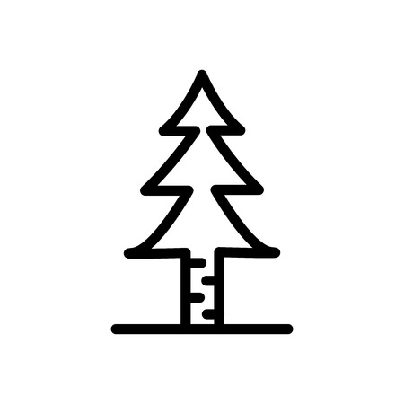 Christmas tree vector iconのイラスト素材