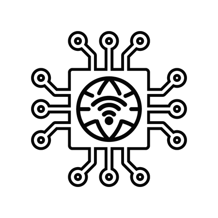 Internet vector iconのイラスト素材