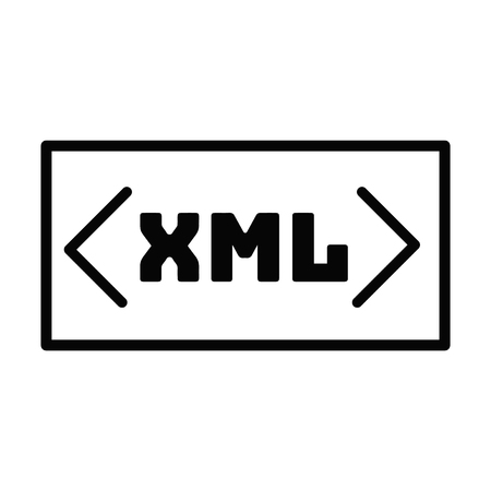 Xml vector iconのイラスト素材