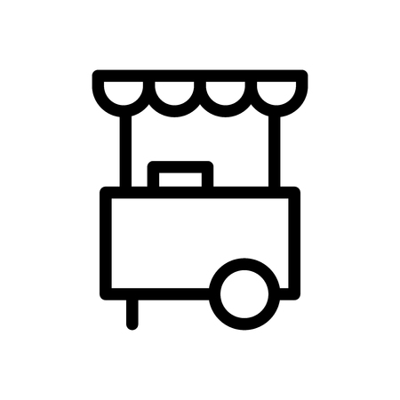 Food stall vector iconのイラスト素材