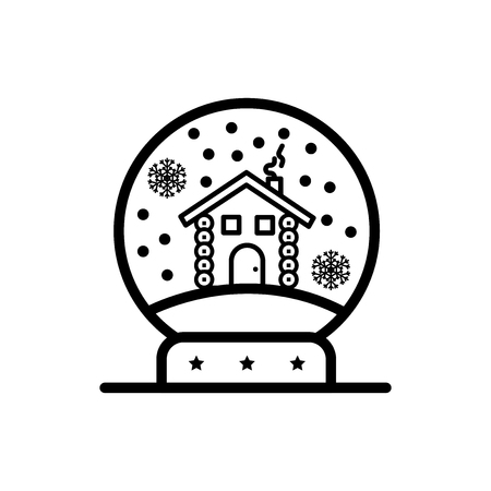 Snow globe vector iconのイラスト素材