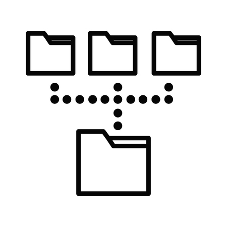 Root directory vector iconのイラスト素材