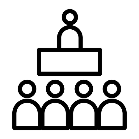 Audience vector iconのイラスト素材