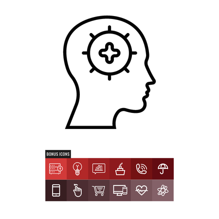 Positive vector iconのイラスト素材