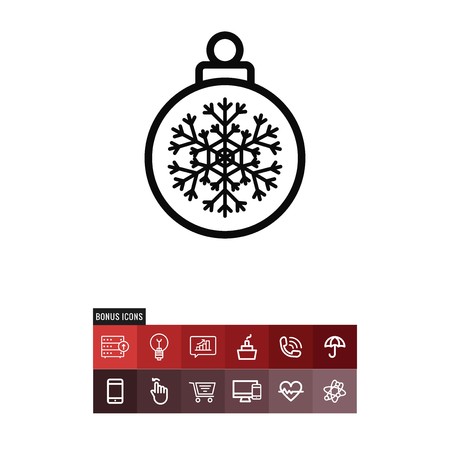 Bauble vector iconのイラスト素材