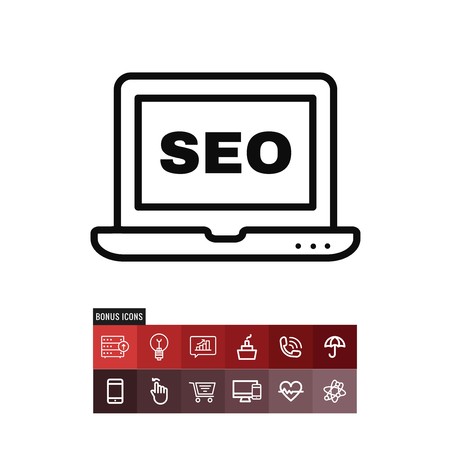 Seo vector iconのイラスト素材
