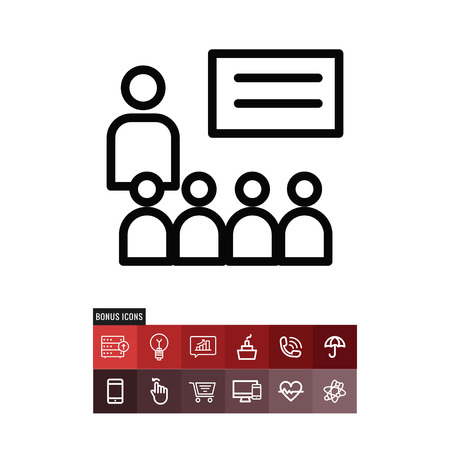 Presentation vector iconのイラスト素材