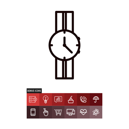 Watch black friday vector iconのイラスト素材