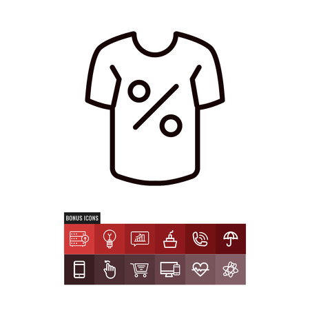 Shirt black friday vector iconのイラスト素材