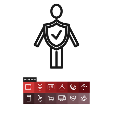 Life insurance vector iconのイラスト素材