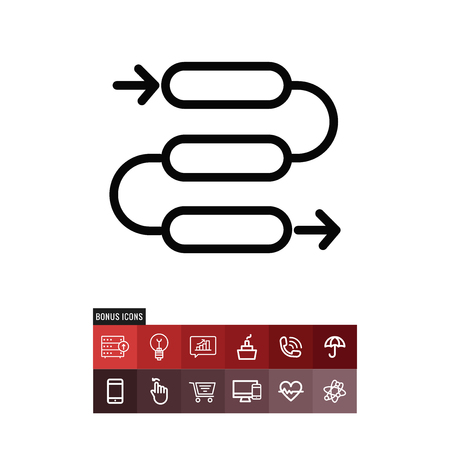 Process vector iconのイラスト素材