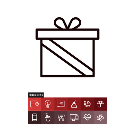 Gift black friday vector iconのイラスト素材