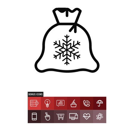 Gift bag vector iconのイラスト素材