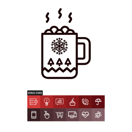 Marshmallow vector iconのイラスト素材