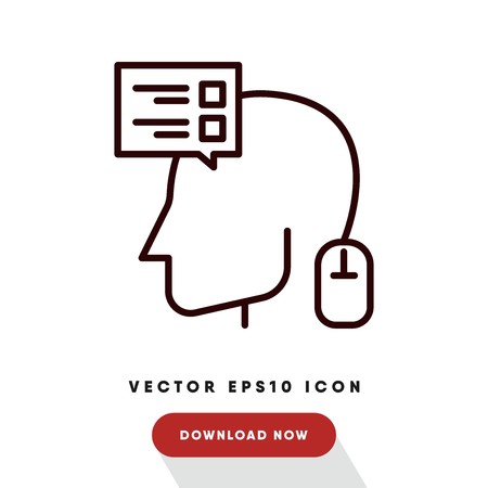 Knowledge vector iconのイラスト素材