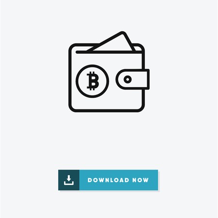Bitcoin vector iconのイラスト素材
