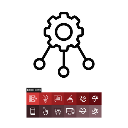 Automation vector iconのイラスト素材