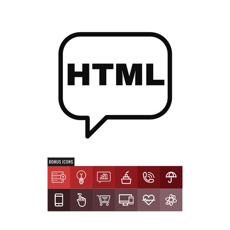 Html vector iconのイラスト素材