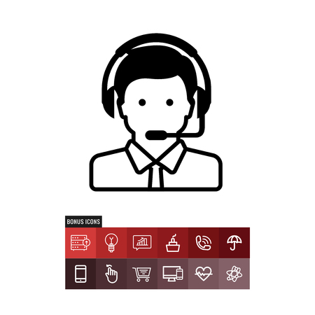 Support vector iconのイラスト素材