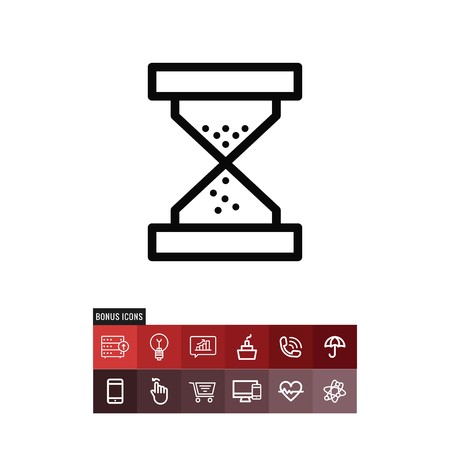 Hourglass vector iconのイラスト素材