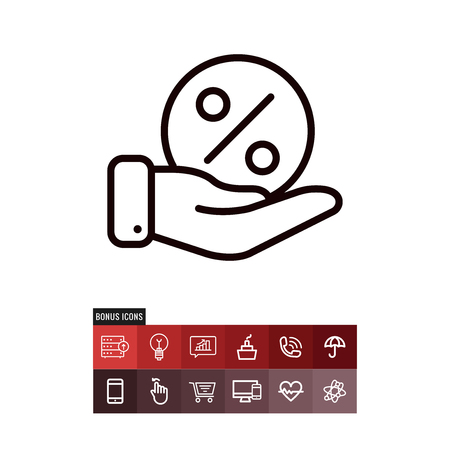 Discounts black friday vector iconのイラスト素材