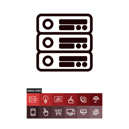 Database vector iconのイラスト素材