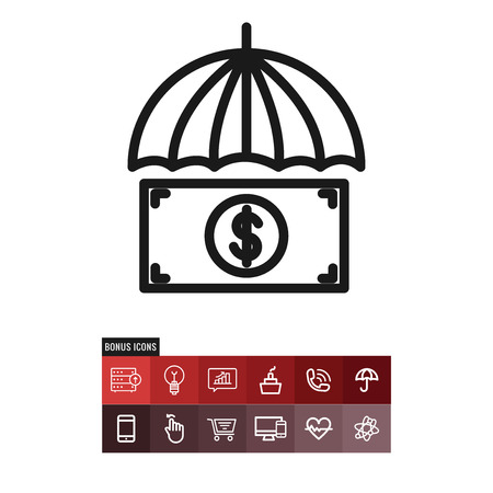 Insurance vector iconのイラスト素材