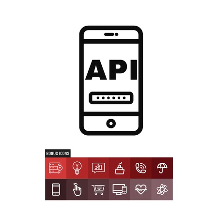 Api vector iconのイラスト素材