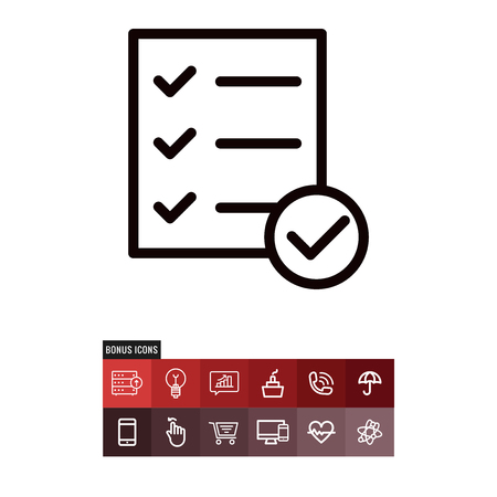 List vector iconのイラスト素材