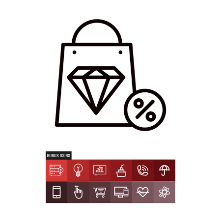 Jevelry cyber monday vector iconのイラスト素材