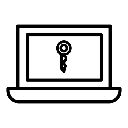 Laptop vector iconのイラスト素材