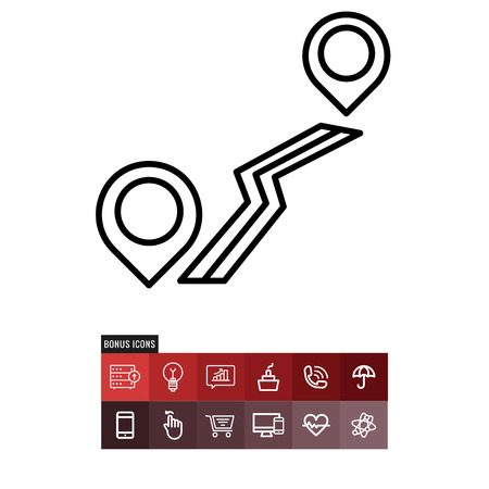 Map vector iconのイラスト素材