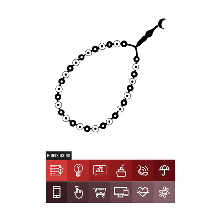 Rosary vector iconのイラスト素材