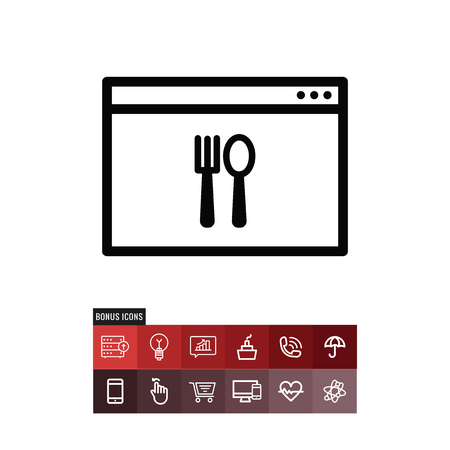 Online vector iconのイラスト素材