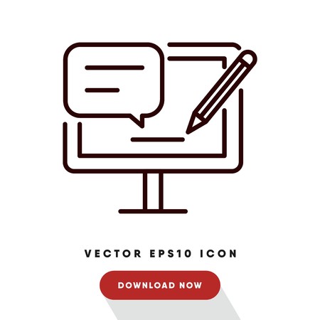 Monitor vector iconのイラスト素材