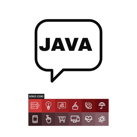 Java vector iconのイラスト素材