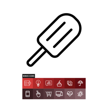 Ice cream vector iconのイラスト素材