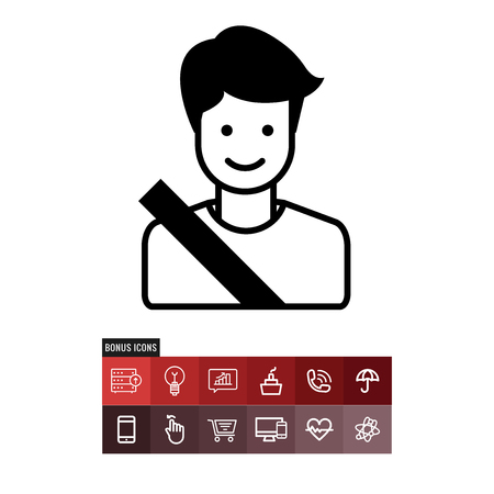Passenger vector iconのイラスト素材